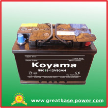 59018-12V 90ah Europäische Autobatterie DIN90 Batterie